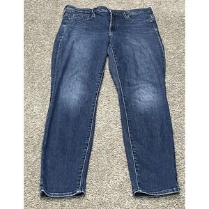 Athleta Women's Sculptek Skinny‎ Midnight Jeans Sz 6 Retail $118.00 Dark Wash